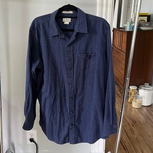 L.L. Bean 100% Cotton Shirt (L Tall)